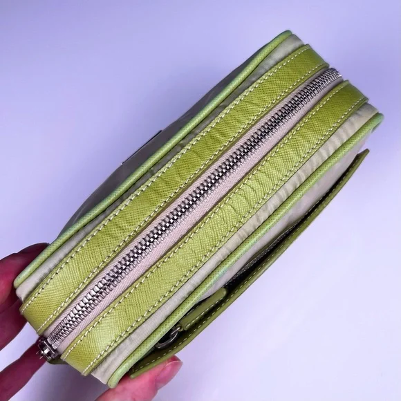 Prada Tessuto Green Nylon Pouch - Picture 4 of 9